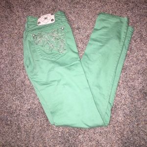 Miss Me turquoise jeans